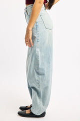 Denim Barrel Jeans Low Rise