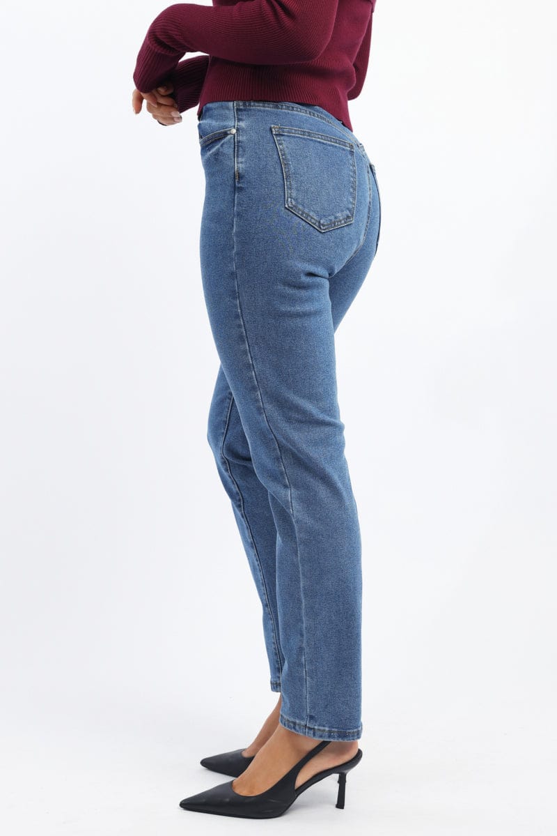 Denim Mom Jeans High Rise