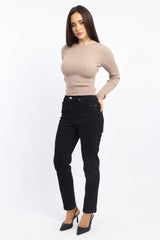 Black Mom Jeans High Rise