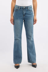Denim Flare Jeans Low Rise