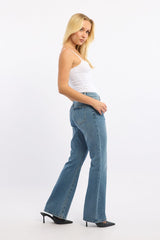 Denim Flare Jeans Low Rise