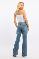 Denim Flare Jeans Low Rise