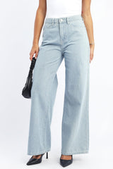 Blue Stripe Baggy Pinstripe Jeans