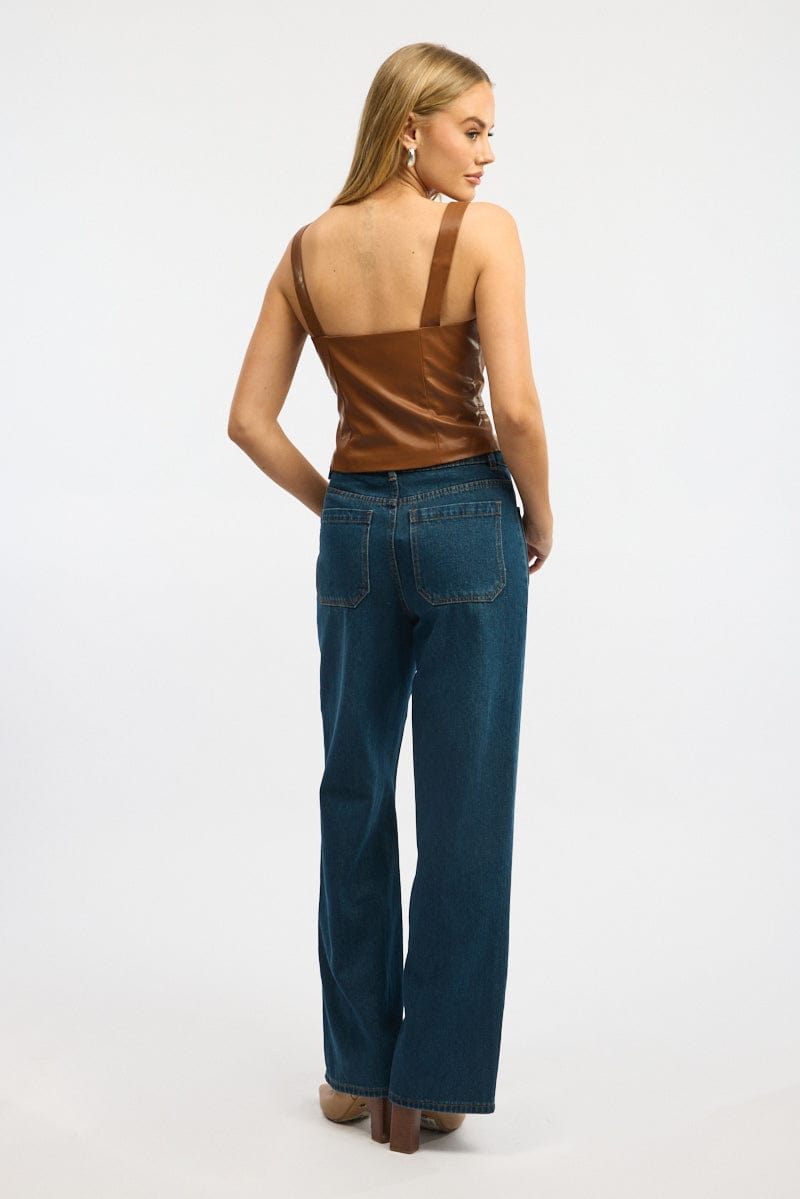 Denim Baggy Jeans Low Rise