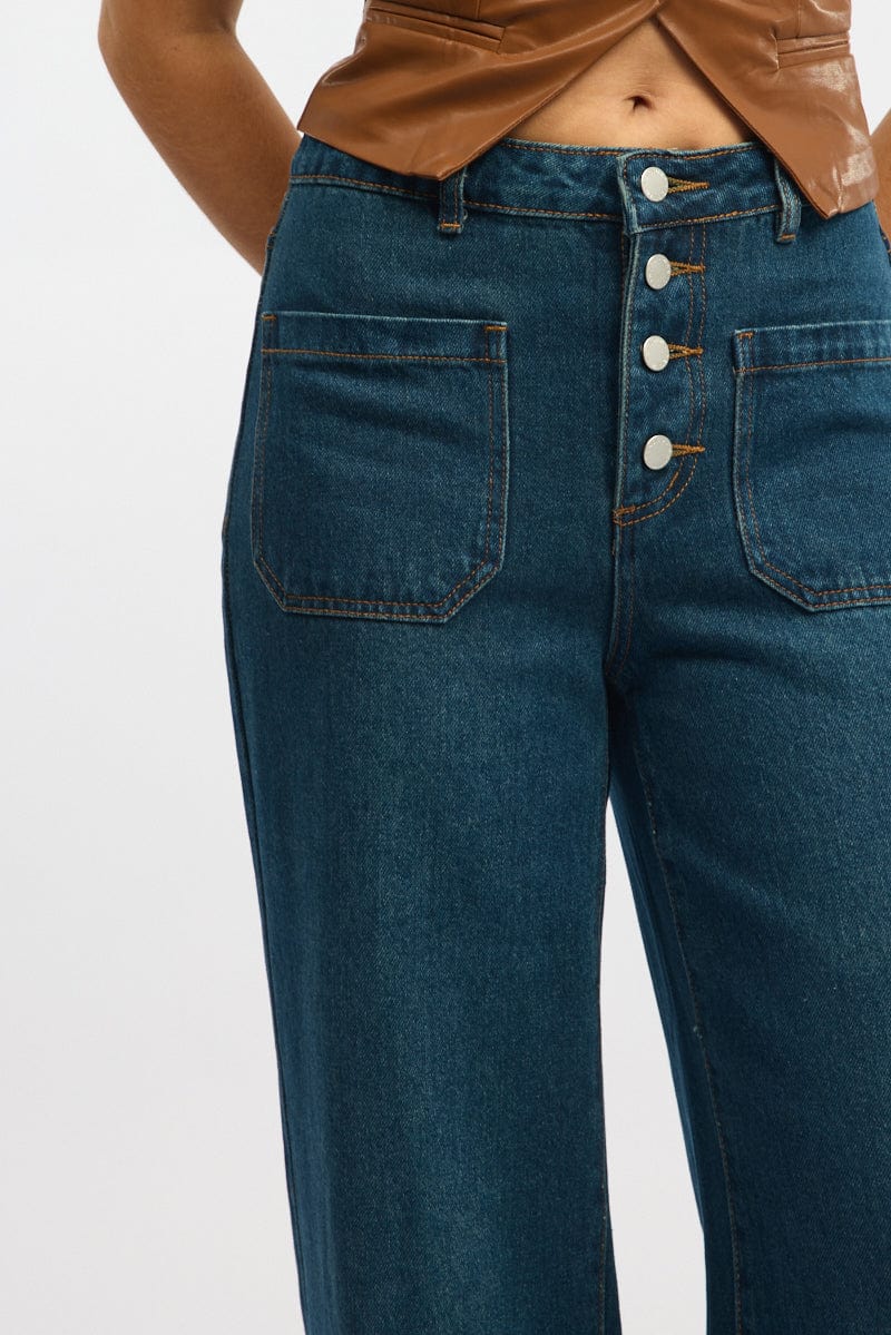 Denim Baggy Jeans Low Rise