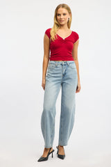 Denim Barrel Jeans
