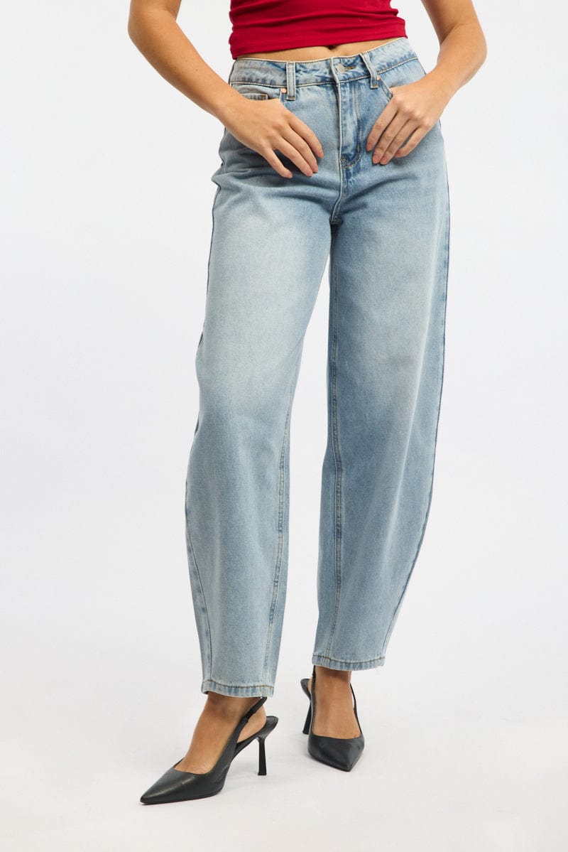 Denim Barrel Jeans