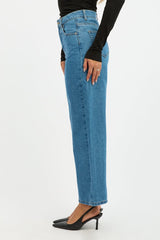 Denim Straight Jeans Cropped