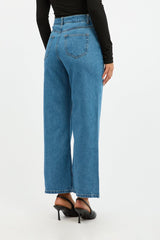 Denim Straight Jeans Cropped
