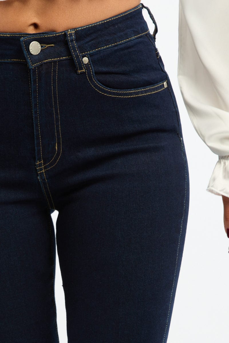 Denim Skinny Jeans High Rise