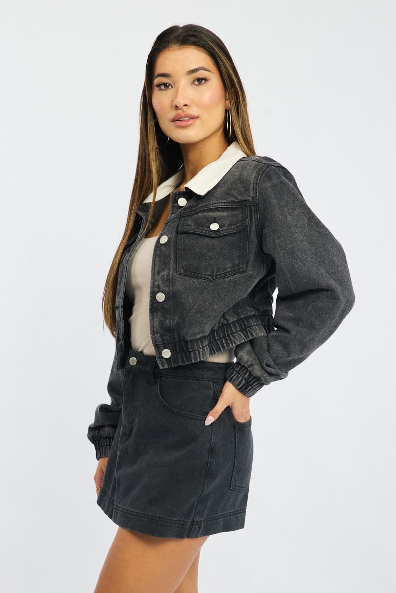 Grey Skorts High Rise
