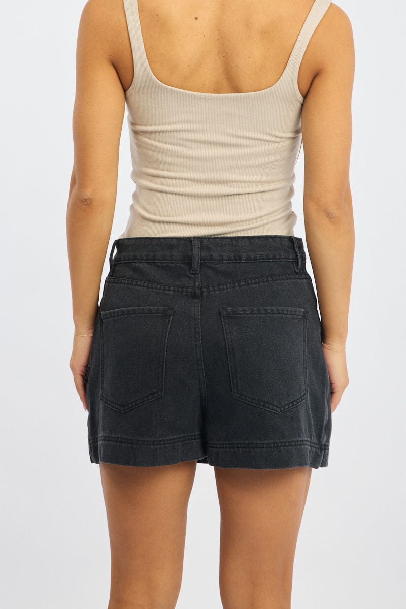 Grey Skorts High Rise