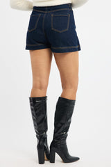 Denim Skorts Skirt High Rise