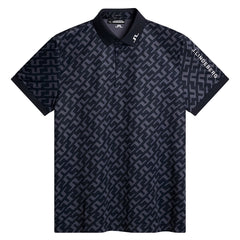Tour Tech Regular Fit Print Polo Bias Bridge Navy