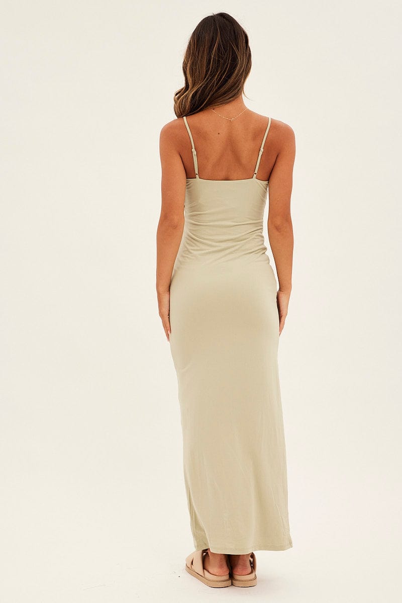 Green Supersoft Bodycon Maxi Dress
