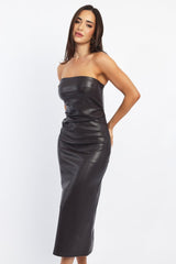 Brown Bodycon Dress Midi