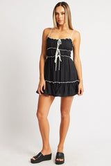 Black Fit And Flare Dress Mini
