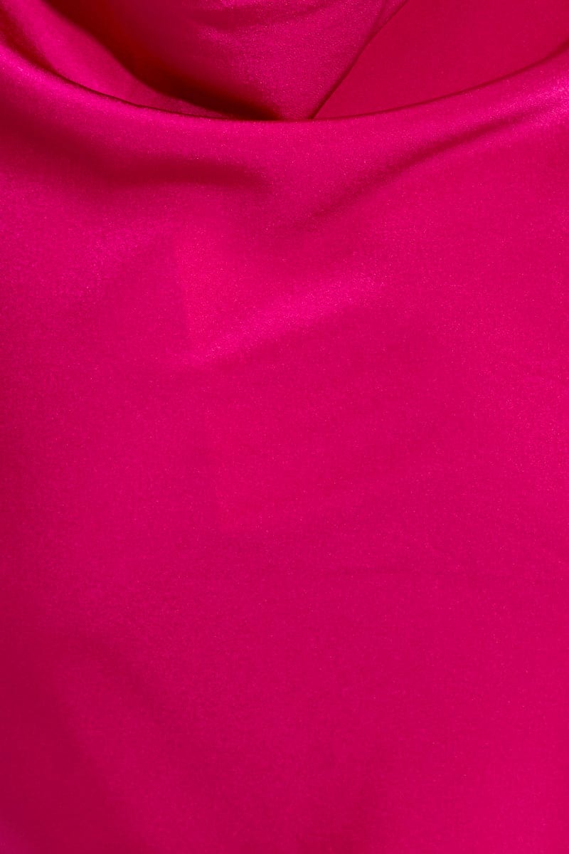 Purple Slip Dress Mini Sleeveless Cowl Satin
