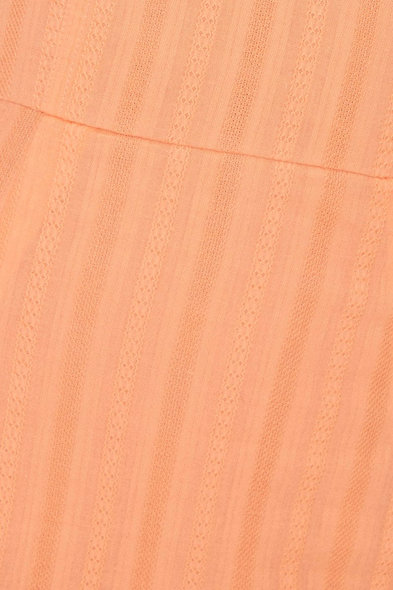Orange Bustier Mini Bodycon Dress
