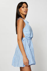 Check Mini Dress Sleeveless
