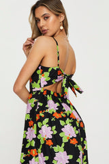 Print A Line Dress Mini