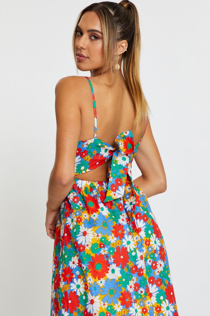 Print Mini Dress Sleeveless