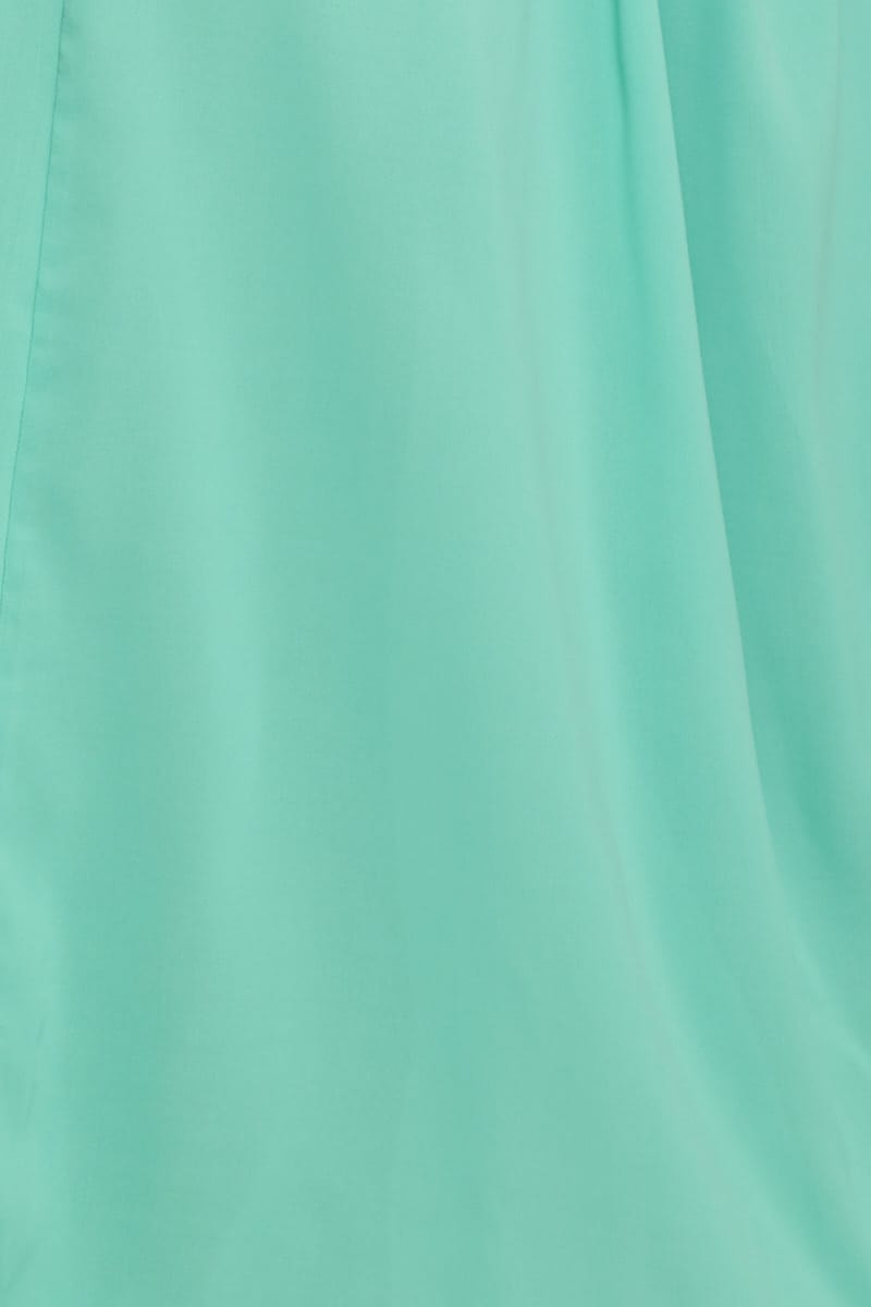 Green Midi Dress Sleeveless Front Split