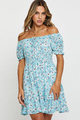 Print Mini Dress Short Sleeve