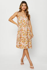 Print Mini Dress Sleeveless