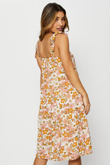 Print Mini Dress Sleeveless
