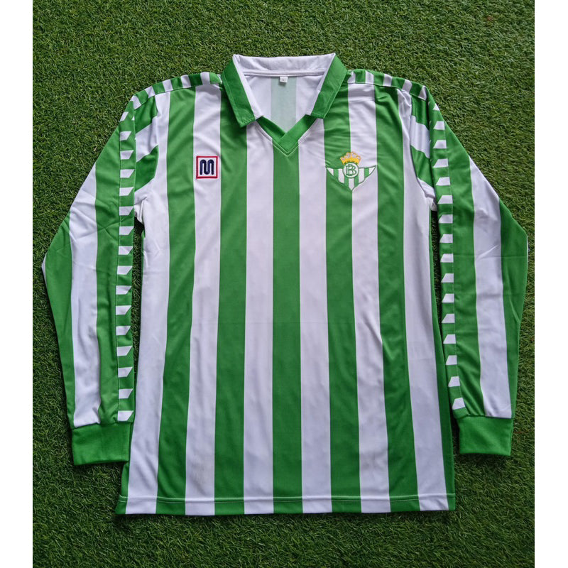 1980-1990 Ten Years Real Betis Home Long Sleeve Shirt