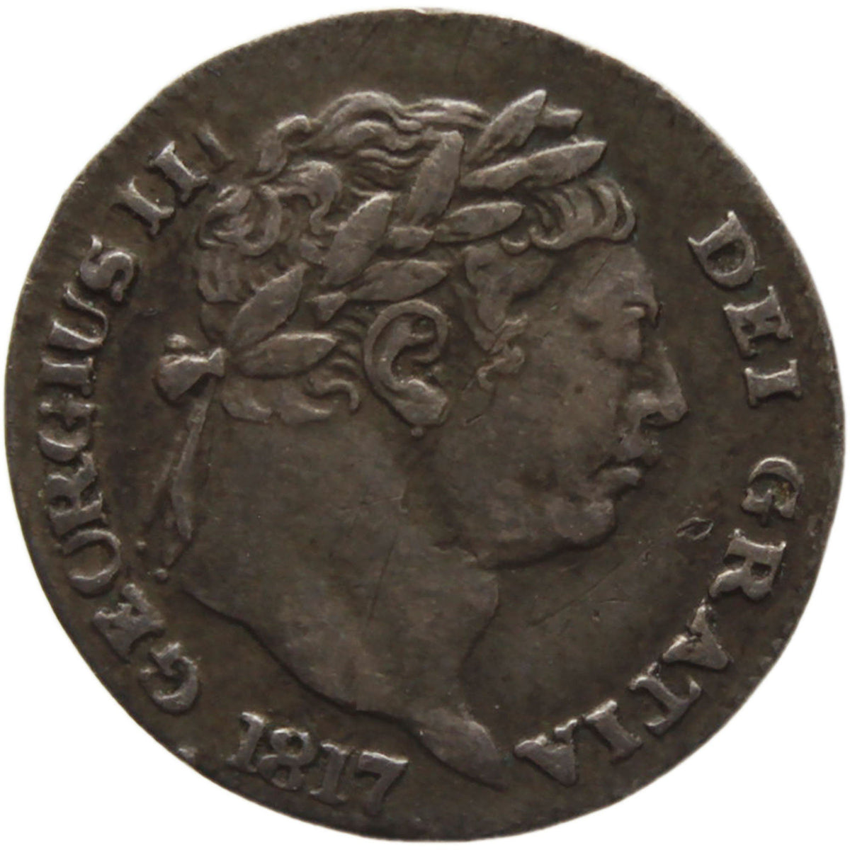 1817 1 Penny Maundy Coinage George III Great Britain Silver British Coin