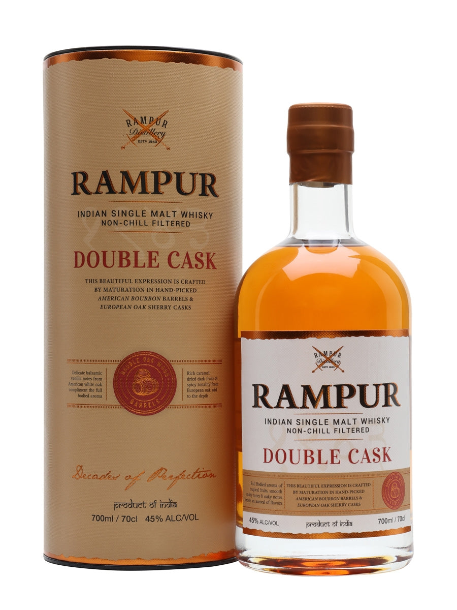 Rampur Double Cask Indian Single Malt Whiskey