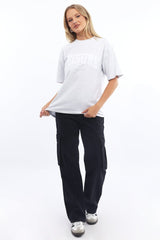 Grey Graphic Tee Short Sleeve