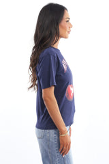 Blue Graphic Tee Short Sleeve