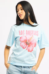Blue Graphic Tee Short Sleeve
