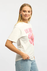 White Graphic Tee Short Sleeve