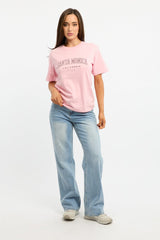 Pink Graphic Tee Short Sleeve