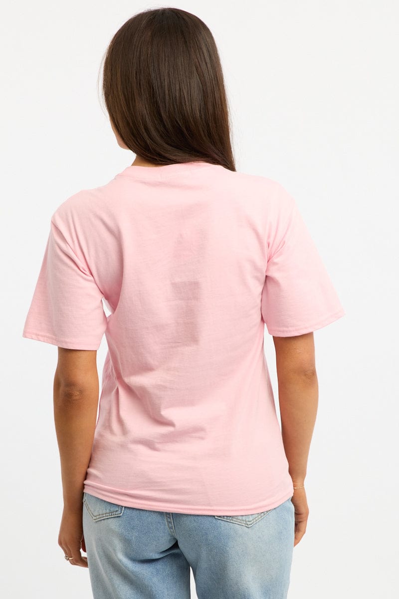 Pink Graphic Tee Short Sleeve