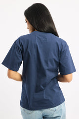 Blue Graphic Tee Short Sleeve