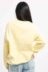 Yellow Graphic Sweater Long Sleeve