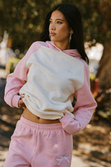 Pink Graphic Sweater Hoodie