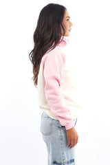 Pink Graphic Sweater Hoodie