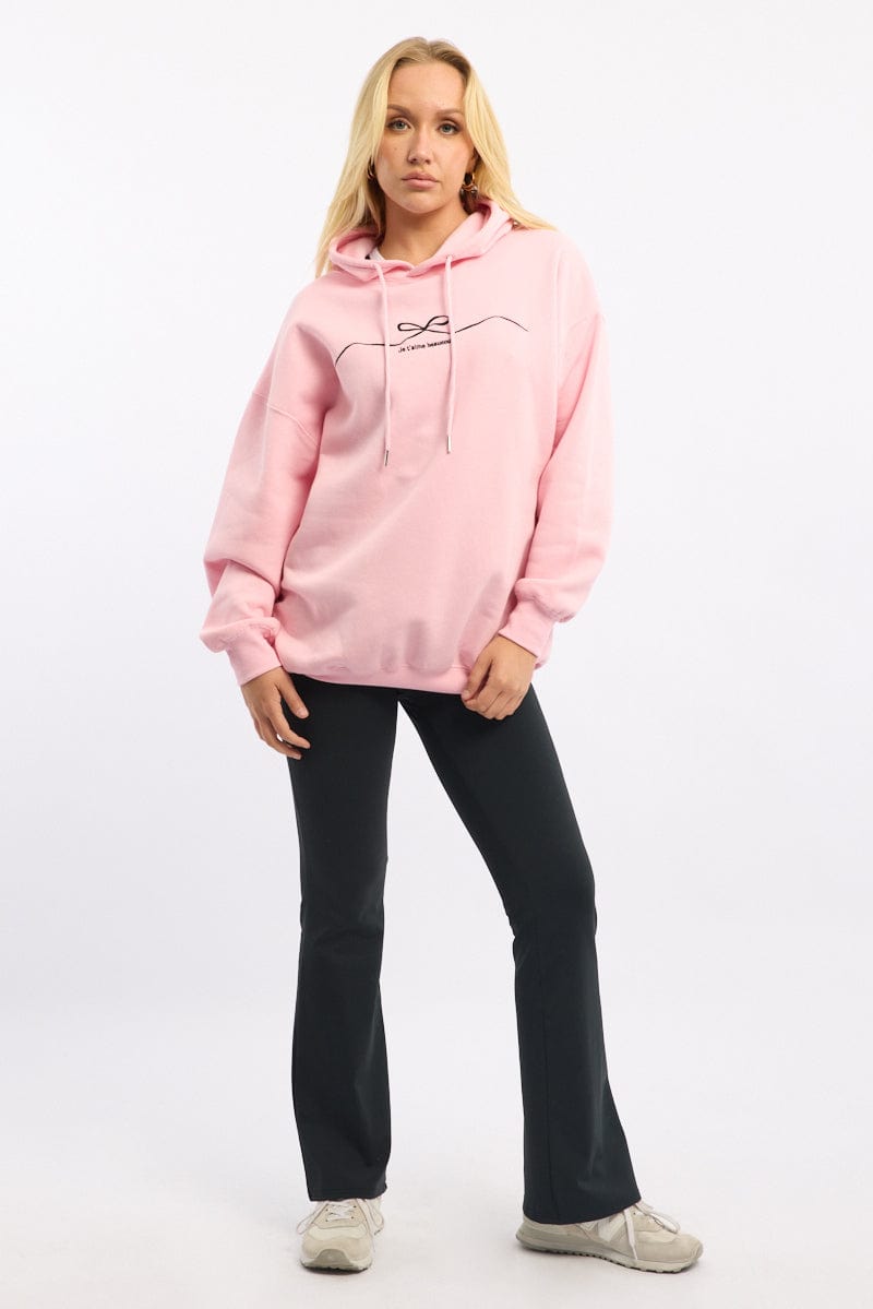 Pink Graphic Hoodie