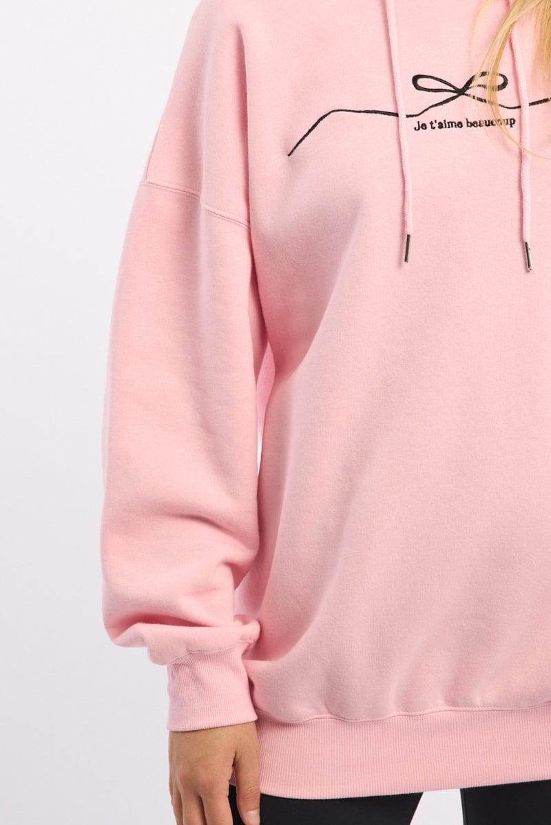 Pink Graphic Hoodie
