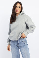 Grey Hoodie Sweater Long Sleeve