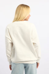 White Graphic Sweater Long Sleeve