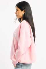Pink Graphic Sweater Long Sleeve