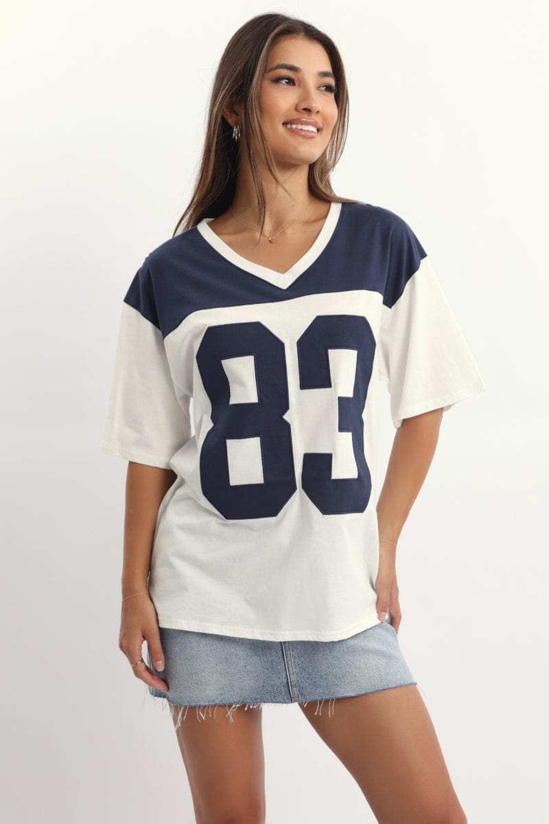 White Graphic Tee Short Sleeve