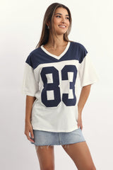 White Graphic Tee Short Sleeve